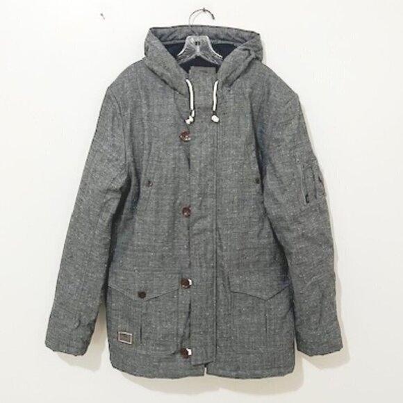 Vans Talavera Gray Hooded Jacket Men's Size L - Picture 1 of 9